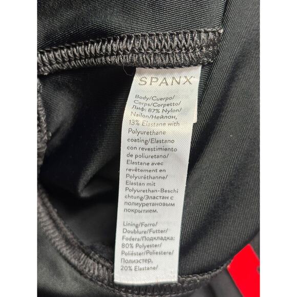 Spanx Faux Leather Leggings Womens Small Petite High Rise Shaping Pants S/P - Picture 5 of 9